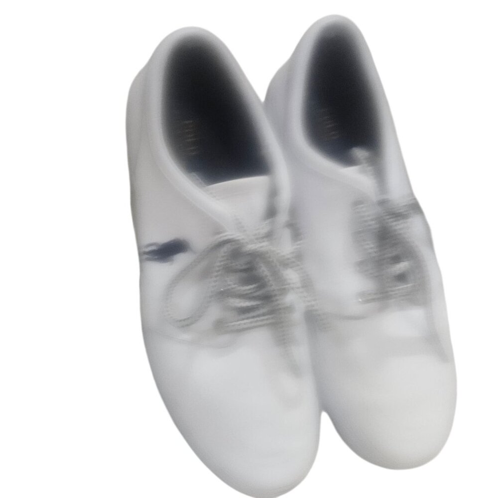 Polo Ralph Lauren faxon White leather Sneakers With Gray Laces & Iconic Logo Men